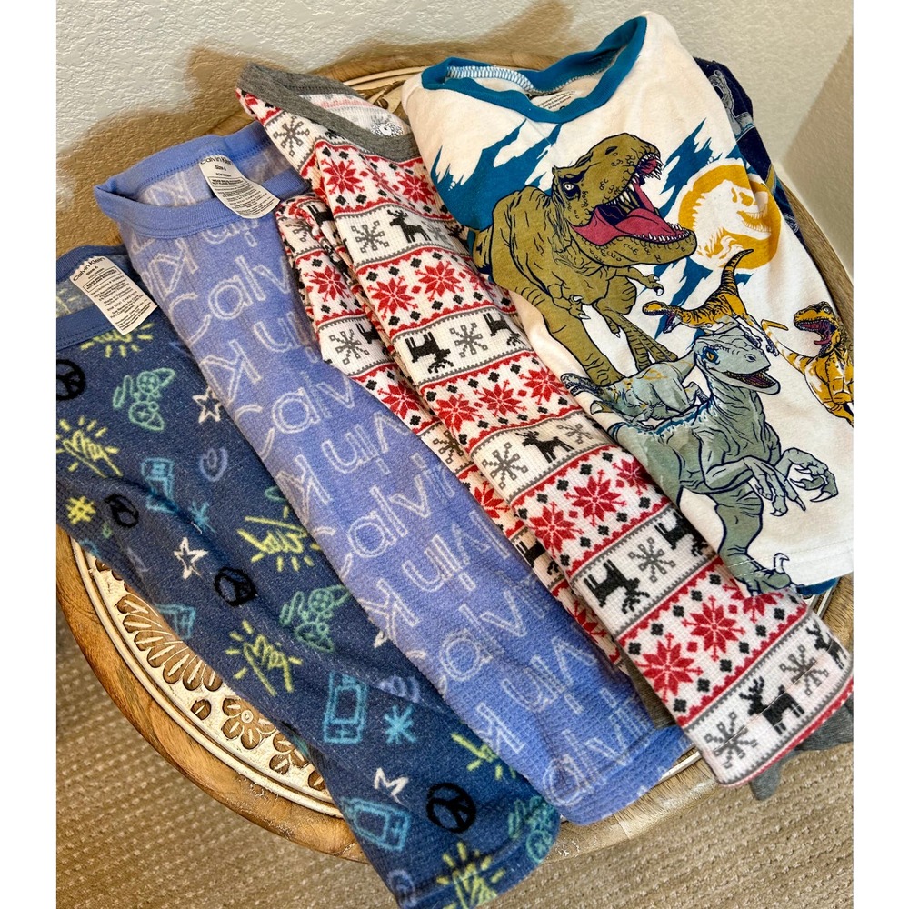 Little Kids Pajama Sets Size 6 Boys Set of 4